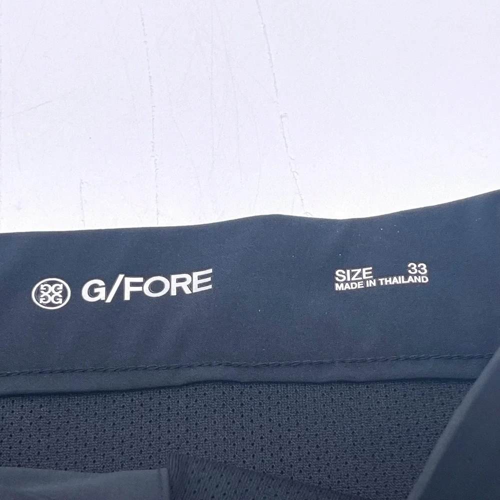 G/FORE Mens Onyx Tech Golf Shorts Black Size 33 Stretch Performance Golfcore